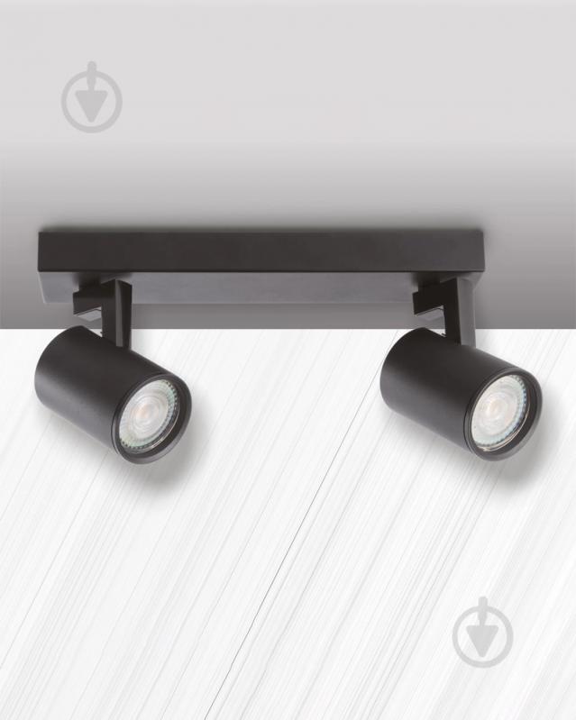 Спот Goldlux Lynx 2x10 Вт GU10 черный 328694 - фото 3