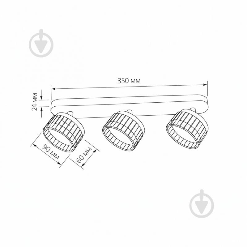 Спот LIGHT SET SP OSOKA 3x12 Вт GX53 черный - фото 4