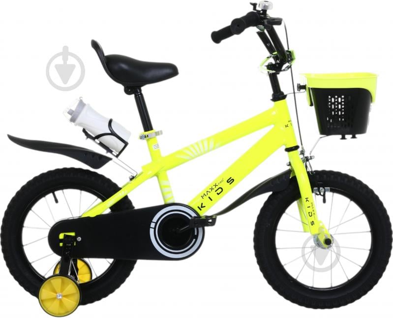 Велосипед дитячий MaxxPro kids 14" жовтий KB007 - фото 2