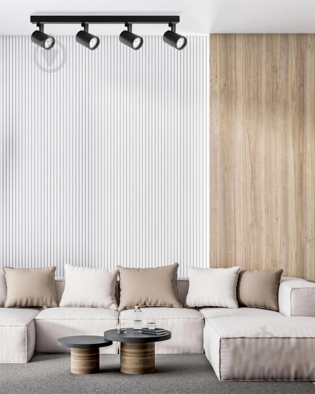 Спот Goldlux Lynx 4x10 Вт GU10 чорний 328717 - фото 2 Спот Goldlux Lynx 4x10 Вт GU10 чорний 328717 - фото 2