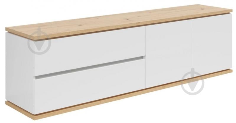 Тумба під ТВ BRW YAMAEL 2д2ш 1840x540x420 мм дуб артізан/білий (S570-RTV2D2S-BI/DASN) - фото 1 Тумба під ТВ BRW YAMAEL 2д2ш 1840x540x420 мм дуб артізан/білий (S570-RTV2D2S-BI/DASN) - фото 1