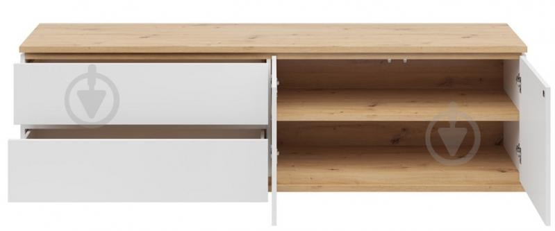 Тумба під ТВ BRW YAMAEL 2д2ш 1840x540x420 мм дуб артізан/білий (S570-RTV2D2S-BI/DASN) - фото 4 Тумба під ТВ BRW YAMAEL 2д2ш 1840x540x420 мм дуб артізан/білий (S570-RTV2D2S-BI/DASN) - фото 4