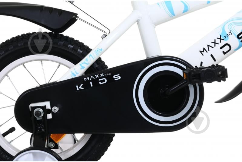 Велосипед дитячий MaxxPro kids 12" біло-чорний KB014 - фото 3