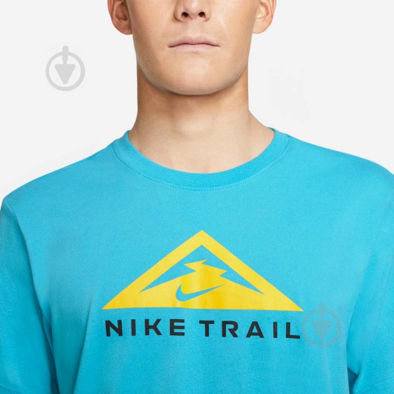 Футболка Nike U NK DF TEE SS TRAIL CZ9802-447 р.2XL голубой - фото 4