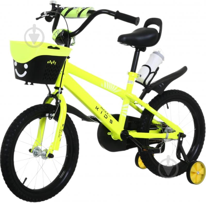 Велосипед дитячий MaxxPro kids 16" жовтий KB007 - фото 1