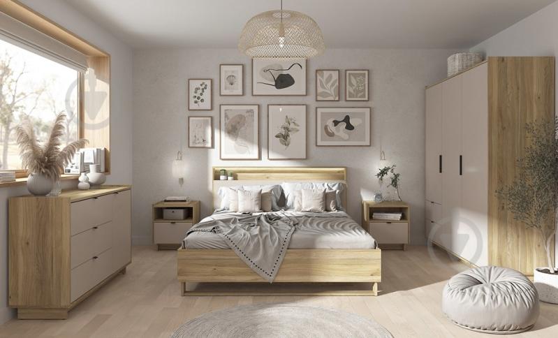 Тумба прикроватная BRW DALVA 1ш 565x495x420 мм дуб маувелла/кашемир (S640-KOM1S-DMU/UKA) - фото 4