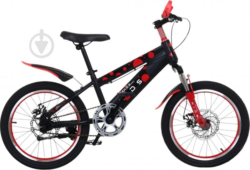 Велосипед дитячий MaxxPro kids 18" чорний із червоним KB019 - фото 7