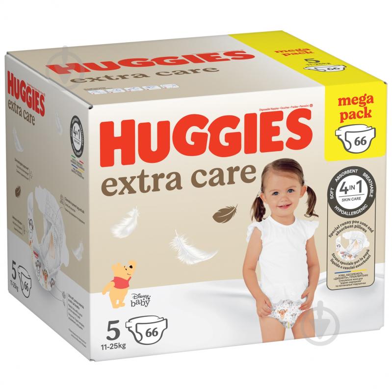 Підгузки Huggies Extra Care 5 11-25 кг 66 шт. - фото 2