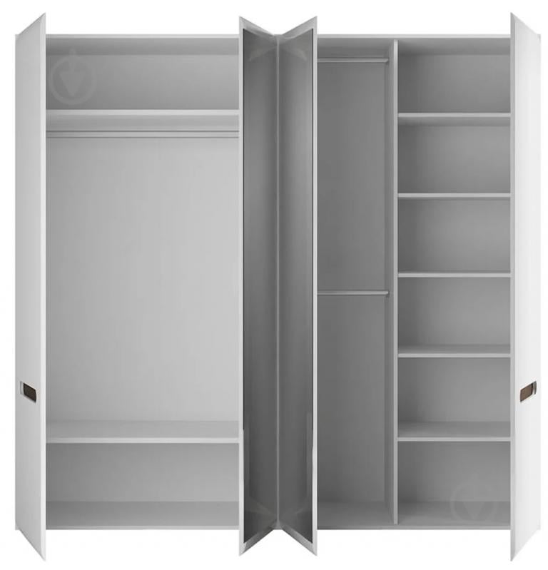 Шкаф BRW AZTECA TRIO 2д2L 2120х2250х560 мм белый глянец / (S504-SZF2D2L/21/22-BI/BIP) - фото 4