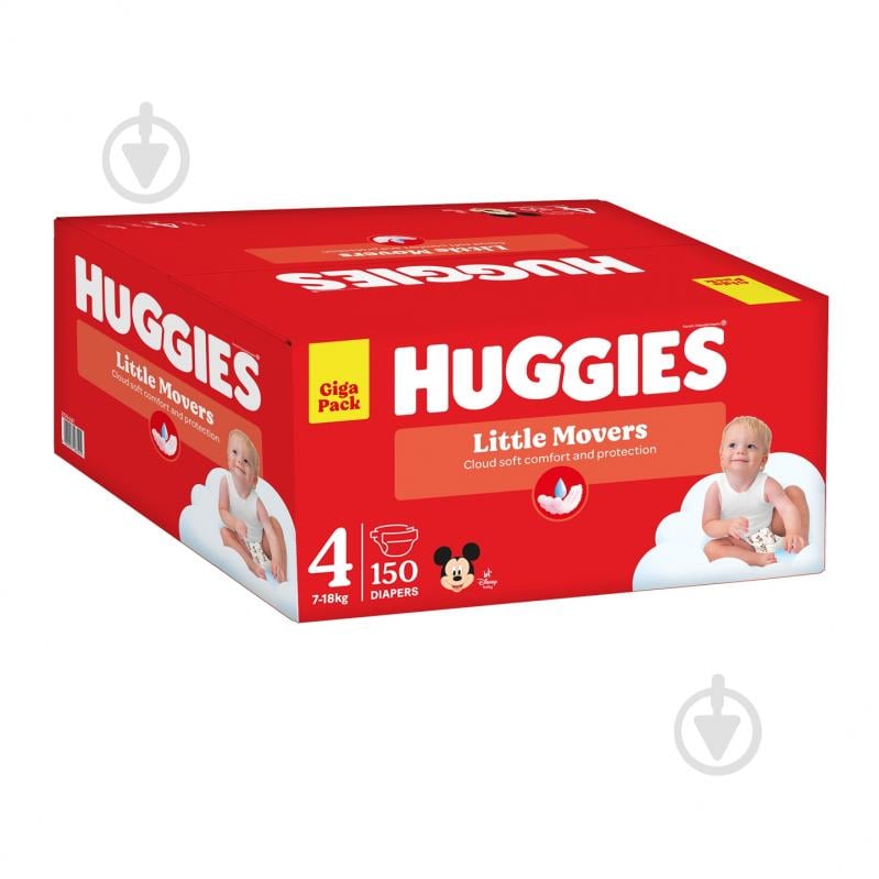 Підгузки Huggies Little Movers 4 7-18 кг 150 шт. - фото 2