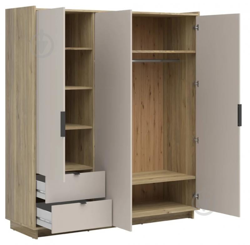 Шафа BRW DALVA 3д2ш 2010х1795х600 мм дуб маувелла / кашемір (S640-SZF3D2S-DMU/UKA) - фото 4 Шафа BRW DALVA 3д2ш 2010х1795х600 мм дуб маувелла / кашемір (S640-SZF3D2S-DMU/UKA) - фото 4