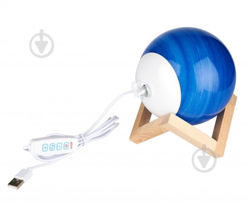 Ночник 3D Led Berger 3 Вт синий 1039-NL-12 Glass Planet 3D - фото 2 Ночник 3D Led Berger 3 Вт синий 1039-NL-12 Glass Planet 3D - фото 2