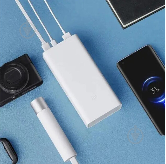 Повербанк Xiaomi Mi PB3 (PB3018ZM) 30000 mAh white (970678) - фото 10