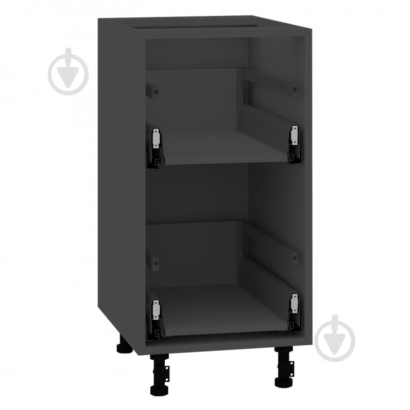 Тумба нижняя LuxeForm с 2 тандембоксами Hettich 400x820x507 мм графит - фото 1 Тумба нижняя LuxeForm с 2 тандембоксами Hettich 400x820x507 мм графит - фото 1