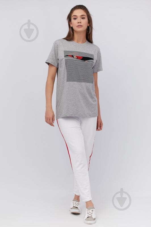 Футболка YAPPI Oversize WG3069 р.S сірий - фото 2 Футболка YAPPI Oversize WG3069 р.S сірий - фото 2