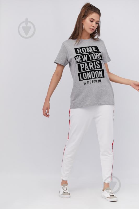 Футболка YAPPI Oversize WG3055 р.S сірий - фото 2