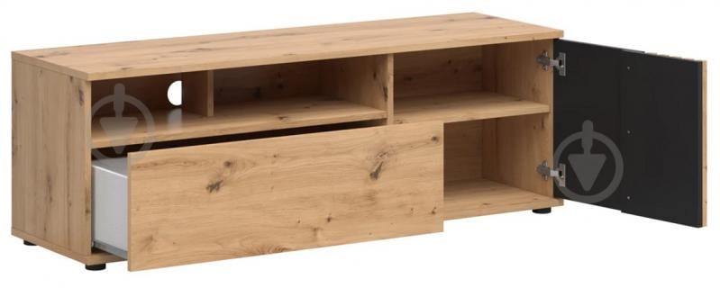 Тумба під ТВ BRW VABRES 1д1ш 1355x465x400 мм дуб артізан/чорний(S620-RTV1D1S-DASN/DASN/CA) - фото 3 Тумба під ТВ BRW VABRES 1д1ш 1355x465x400 мм дуб артізан/чорний(S620-RTV1D1S-DASN/DASN/CA) - фото 3
