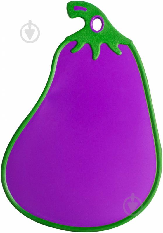 Дошка кухонна Gondol Plastic Баклажан 35x23,5 см - фото 1 Дошка кухонна Gondol Plastic Баклажан 35x23,5 см - фото 1