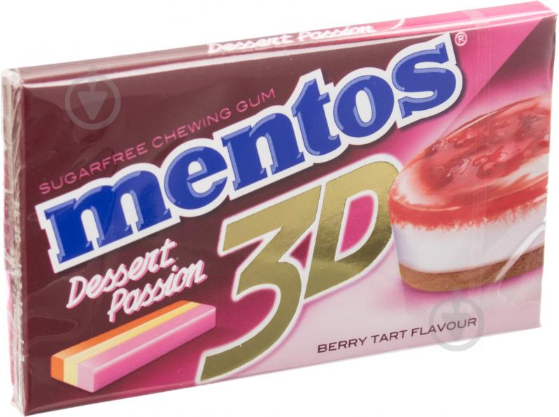 Жувальна гумка Mentos 3D Berry Tart 16г(18х12) (0000080998778) (0000080998778) - фото 1