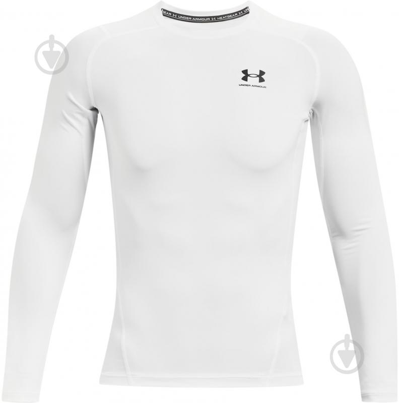 Футболка Under Armour UA HG ARMOUR COMP LS 1361524-100 р.2XL белый - фото 1