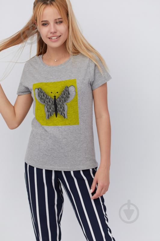 Футболка YAPPI Basic WG1088 р.XL серый - фото 1