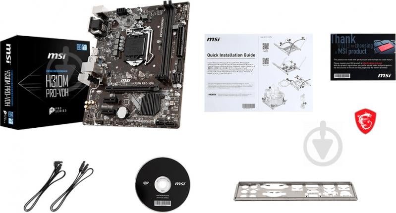 Материнская плата MSI 911-7B29-009 (Socket 1151, Intel H310, micro ATX) - фото 6