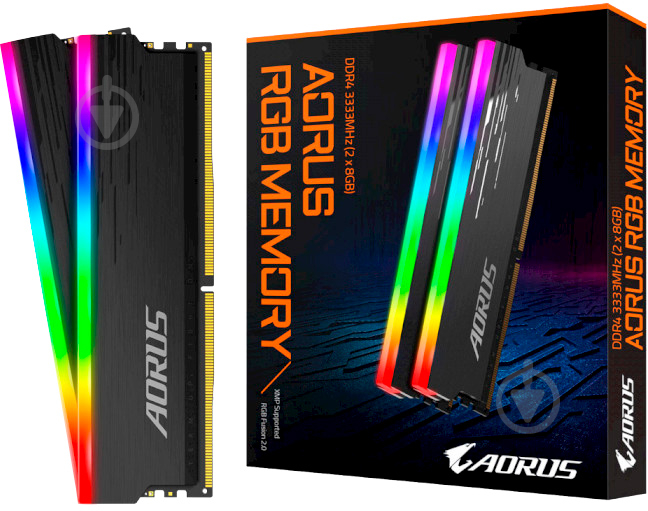 Оперативная память Gigabyte SODIMM DDR4 16 GB (2x8GB) 3333 MHz (GP-ARS16G33) Aorus Memory Boost - фото 1