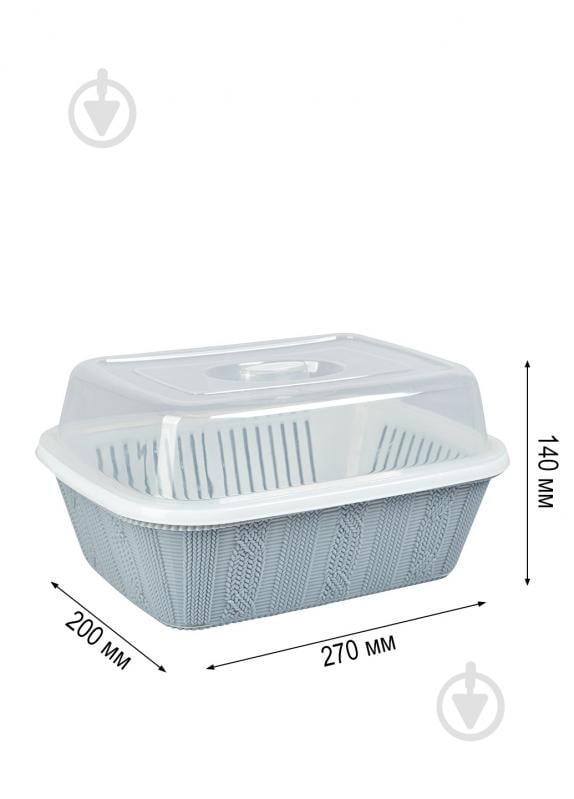 Хлебница Starplast 27х20х14,3 см голубой - фото 2 Хлебница Starplast 27х20х14,3 см голубой - фото 2