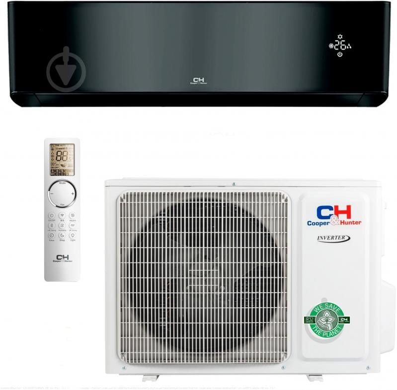 Кондиционер Cooper&Hunter SUPREME FULL BLACK CH-S09FTXAM2S-FB - фото 1