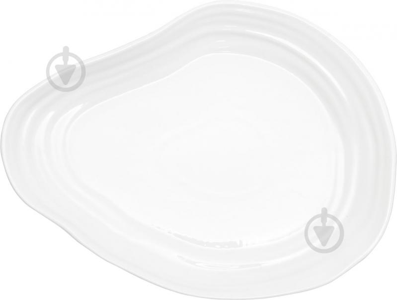 Блюдо сервировочное Fiora Oyster White 31x24x2,5 см - фото 1