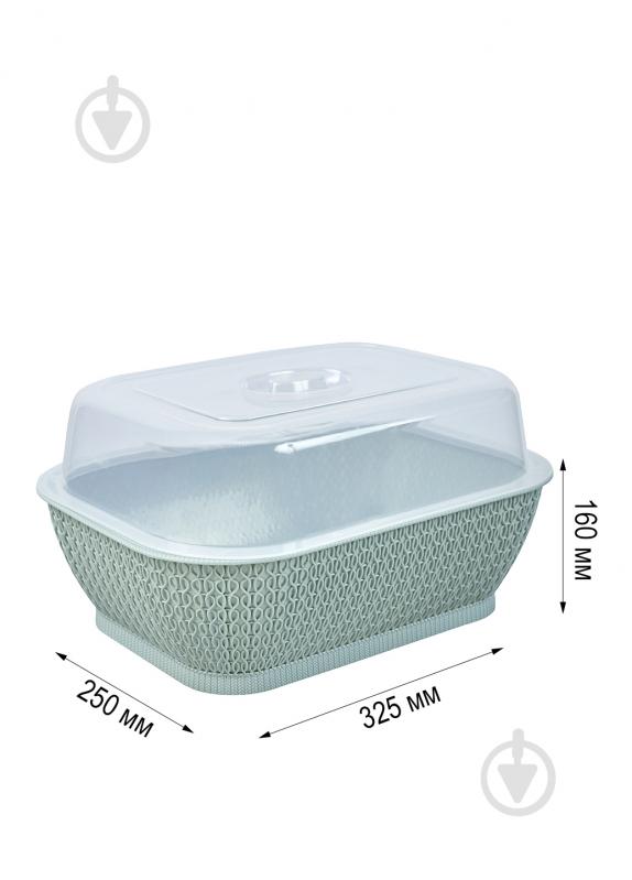 Хлібниця Starplast 32,5х25х16 см блакитна - фото 2
