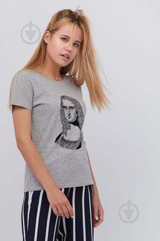 Футболка YAPPI Basic WG1058 р.M сірий - фото 1