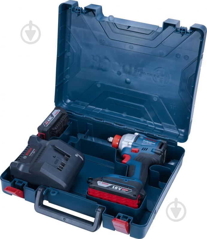 Гайковерт ударный аккумуляторный Bosch Professional GDX 18V-285+ (Кейс + 2х аккумуляторы 18V 2,0Ah + Зарядное устройство) 06019N2122 - фото 2