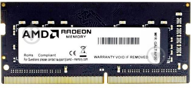 Оперативна пам'ять AMD SODIMM DDR4 16 GB (1x16GB) 3200 MHz (R9416G3206S2S-U) - фото 1