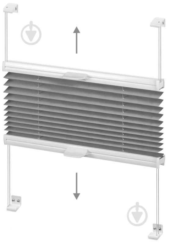 Штора-плиссе Rollotex ткань MELANGE TERMO 111х75 см коричневая - фото 8