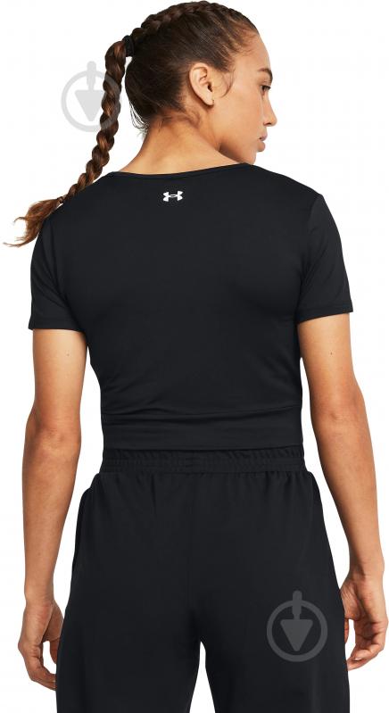 Футболка Under Armour MOTION CROSSOVER CROP SS 1383647-001 р.L черный - фото 2