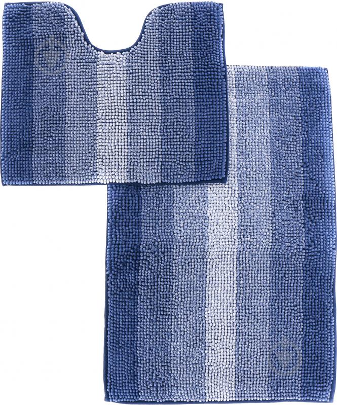 Набор ковриков Dariana Махрамат синий - фото 1 Набор ковриков Dariana Махрамат синий - фото 1