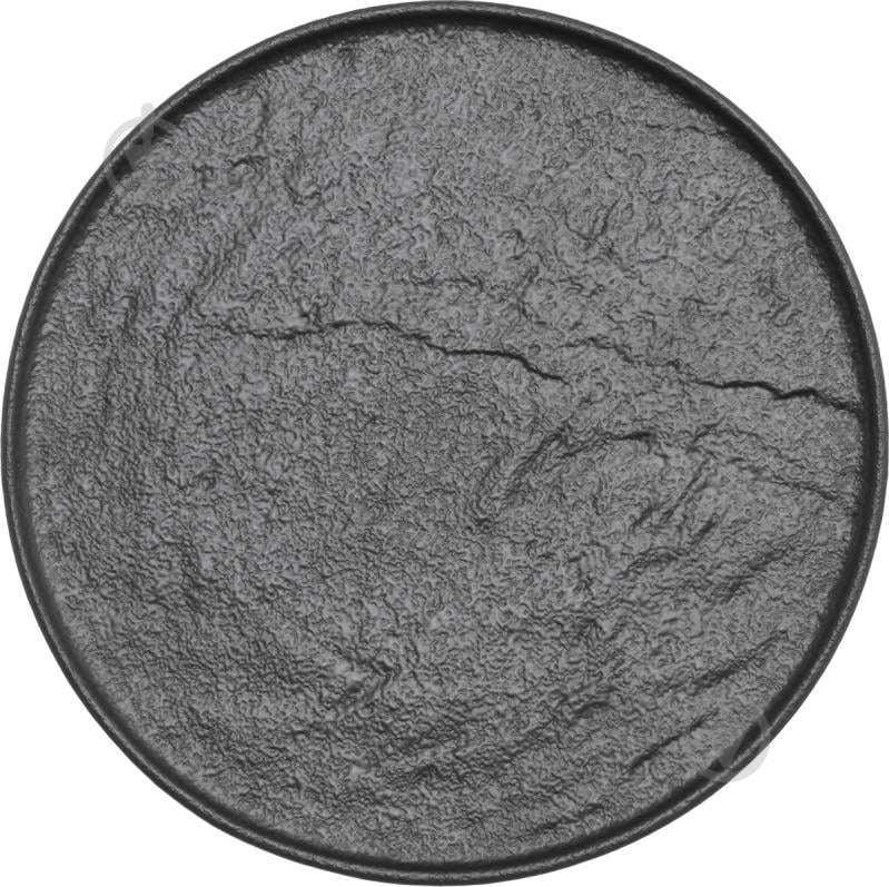 Блюдо круглое Fiora Lavastone Black 22 см - фото 1