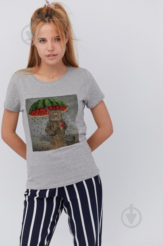 Футболка YAPPI Basic WG1085 р.S серый - фото 1