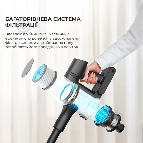 Пылесос Xiaomi Dreame Cordless Vacuum Cleaner R10 Pro 1042150 black - фото 12