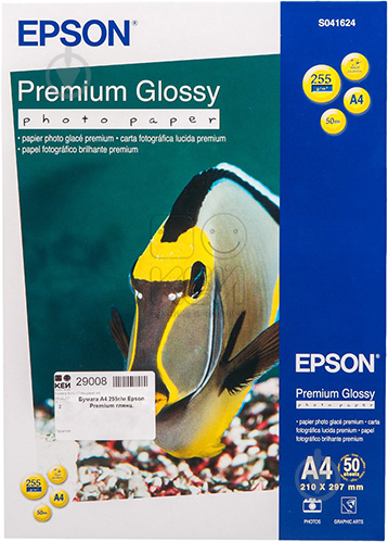 Папір Epson  A4 Premium Glossy Photo Paper C13S041624 - фото 1