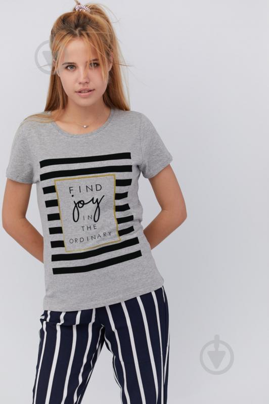 Футболка YAPPI Basic WG1047 р.L серый - фото 1 Футболка YAPPI Basic WG1047 р.L серый - фото 1