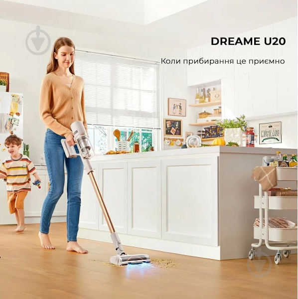 Пылесос Xiaomi Dreame Cordless Vacuum Cleaner U20 white - фото 2