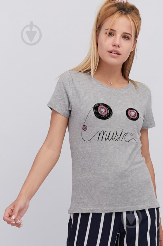 Футболка YAPPI Basic WG1072 р.S серый - фото 1