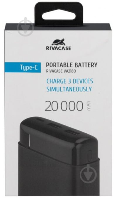 Повербанк RivaCase VA2180 20000 mAh black (967655) - фото 12