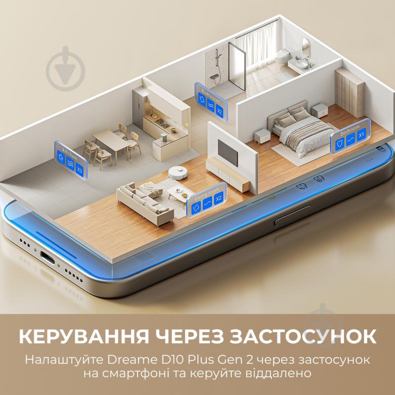 Робот-пылесос DREAME D10 Plus Gen 2 white - фото 5