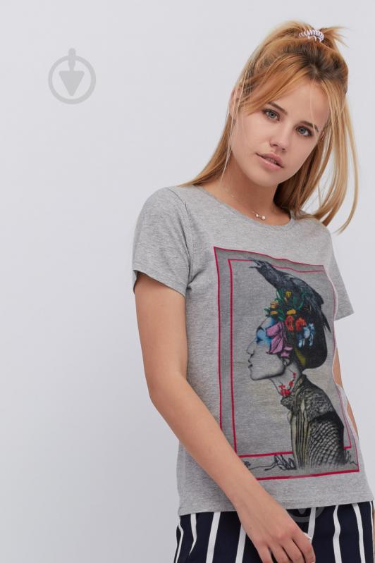 Футболка YAPPI Basic WG1074 р.M сірий - фото 1