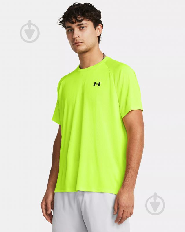 Футболка Under Armour UA TECH TEXTURED SS 1382796-731 р.2XL желтый - фото 1