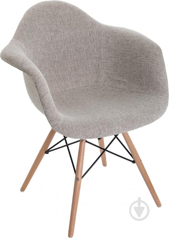 Стілець обідній АС-018WB бежевий/сірий - фото 1