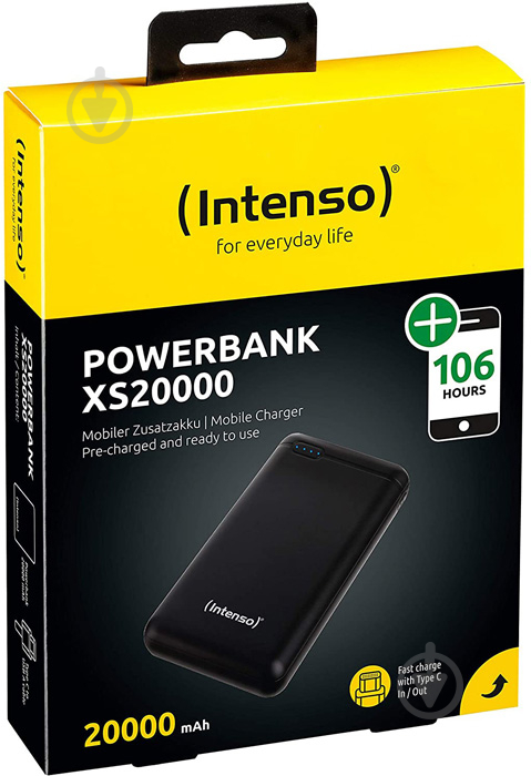 Повербанк Intenso XS20000 (4034303029563) 20000 mAh black (967642) - фото 5